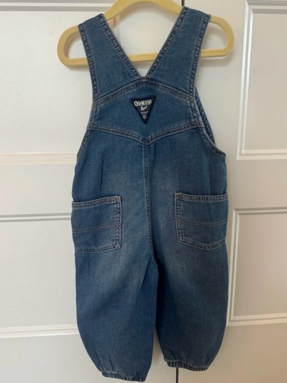 NWOT Bundle of OshKosh B'gosh Denim Kid’s Overalls- 9m and 18m
